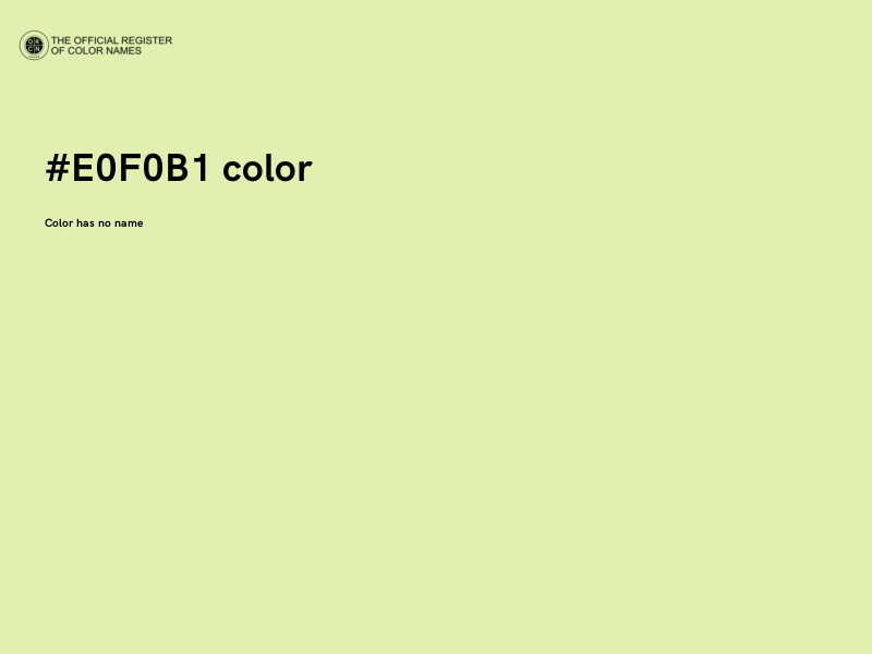 #E0F0B1 color image