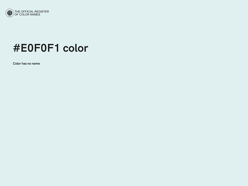 #E0F0F1 color image