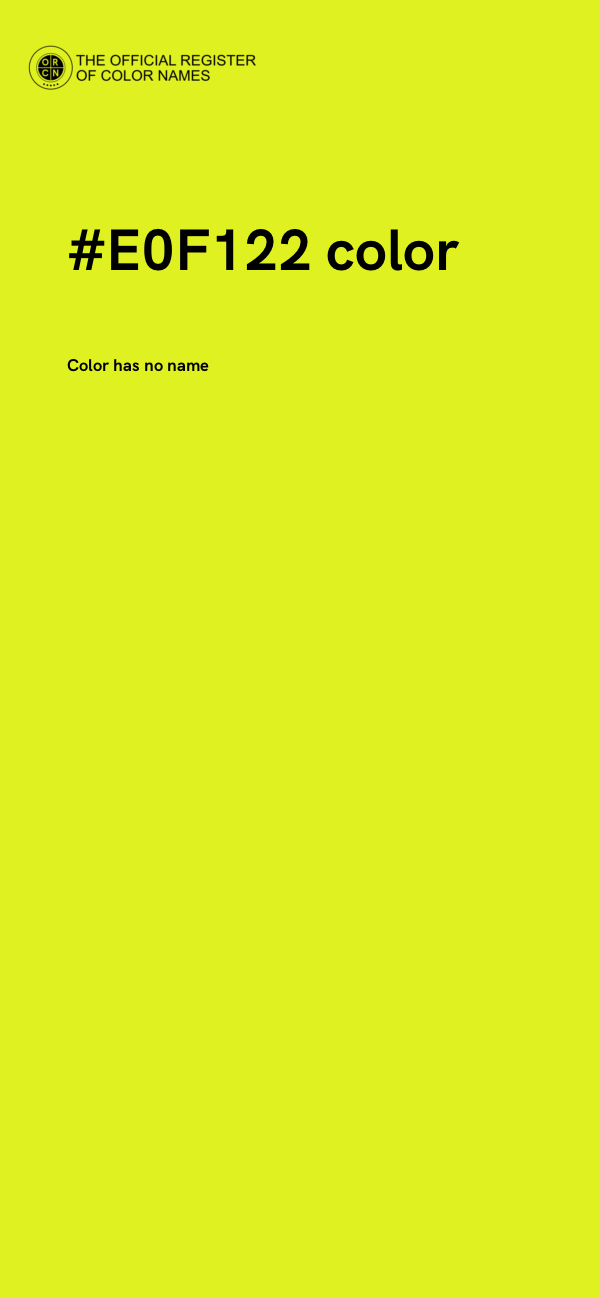 #E0F122 color image