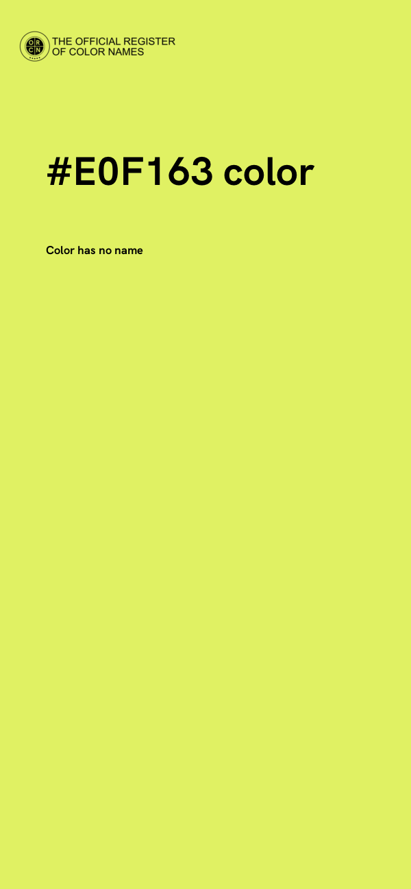 #E0F163 color image