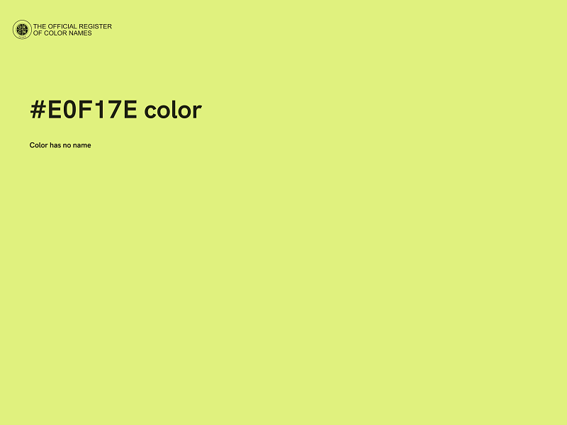 #E0F17E color image
