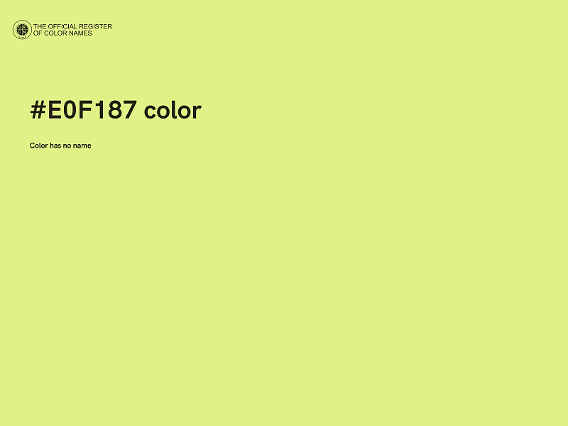 #E0F187 color image
