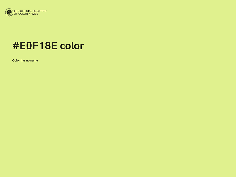 #E0F18E color image