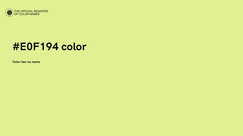 #E0F194 color image