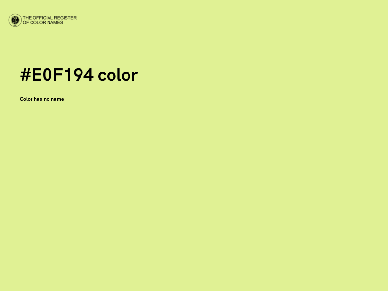 #E0F194 color image