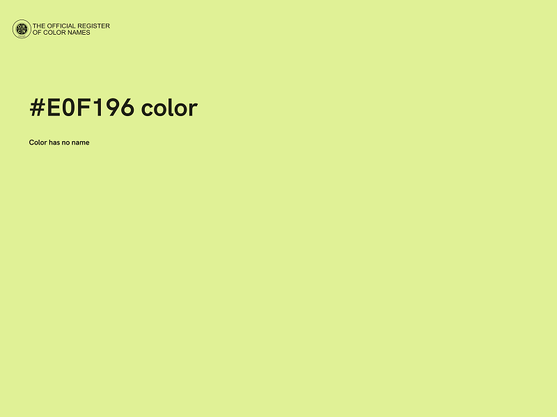 #E0F196 color image