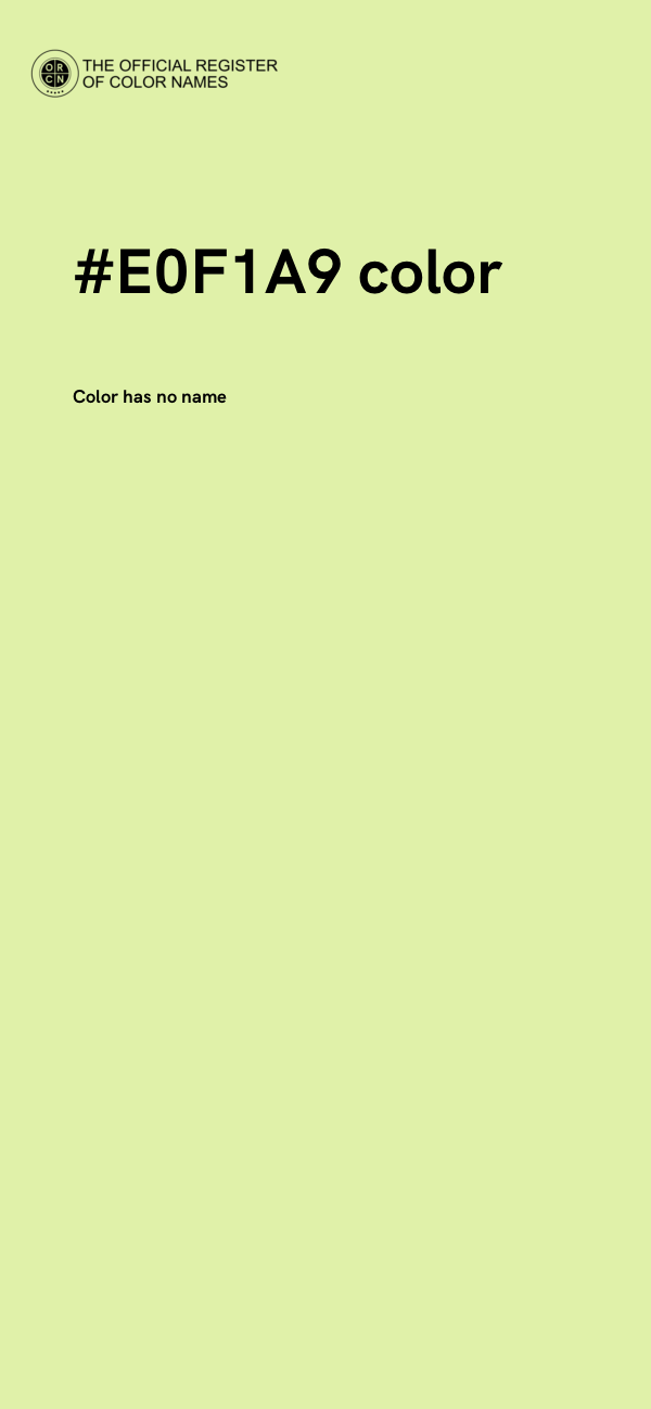#E0F1A9 color image