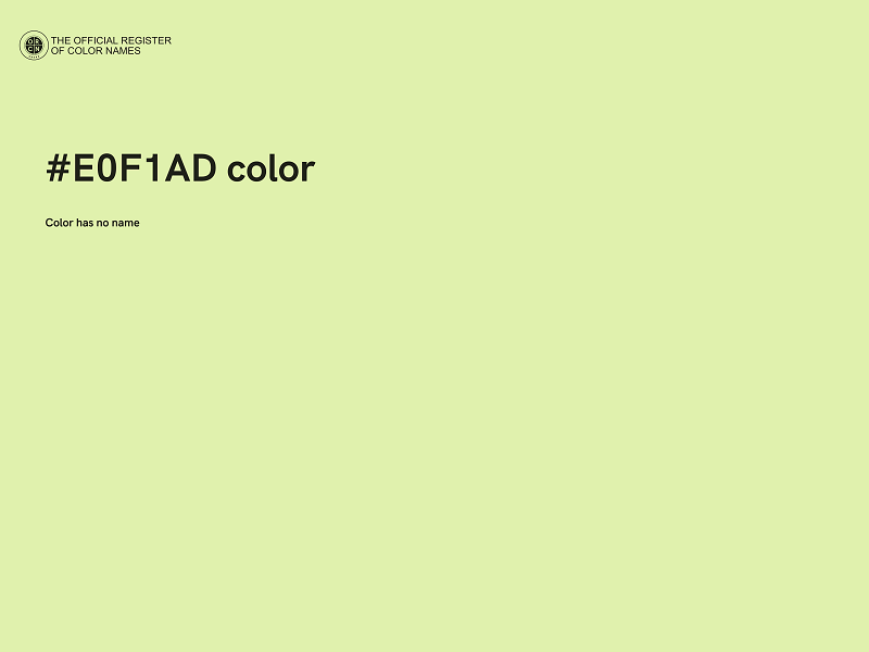 #E0F1AD color image
