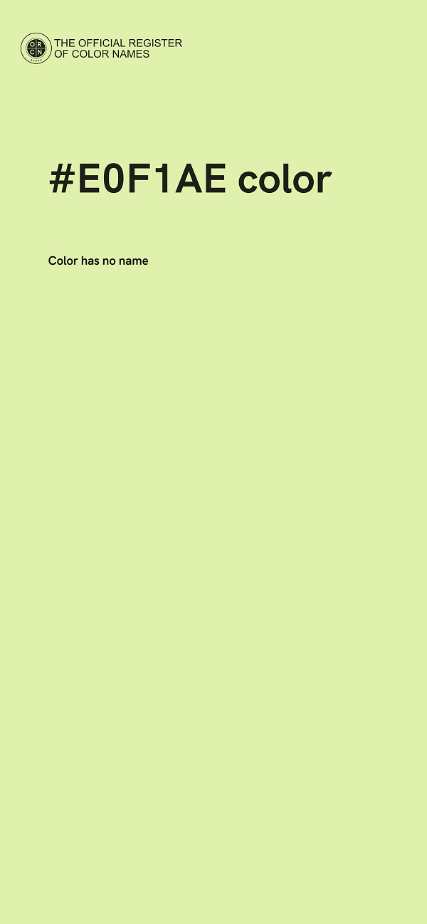 #E0F1AE color image