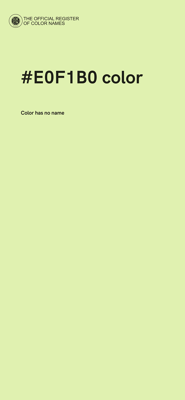 #E0F1B0 color image