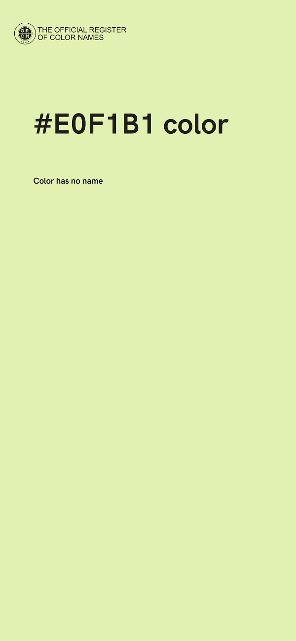 #E0F1B1 color image