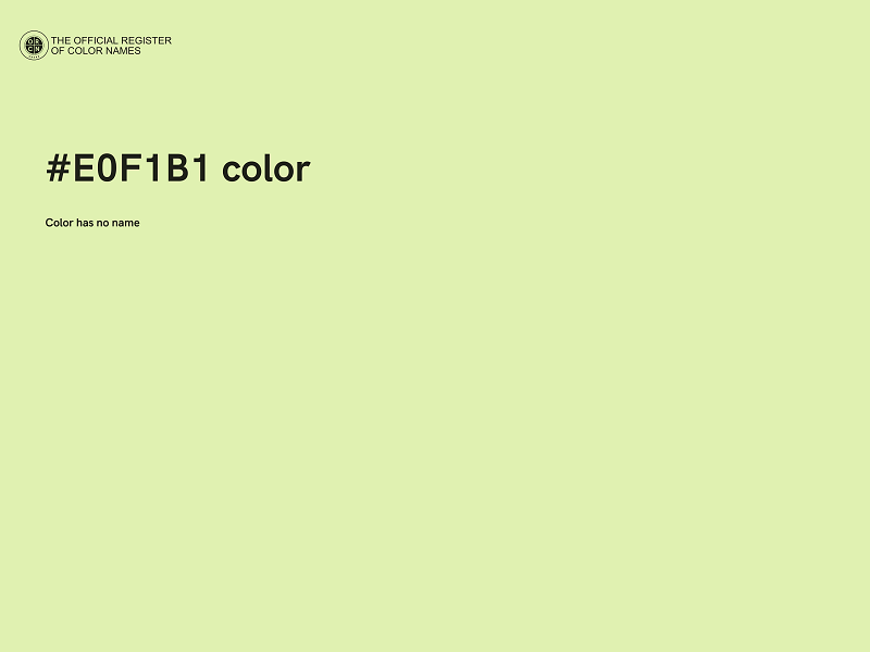 #E0F1B1 color image