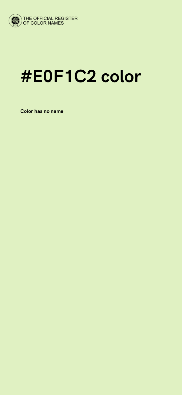 #E0F1C2 color image