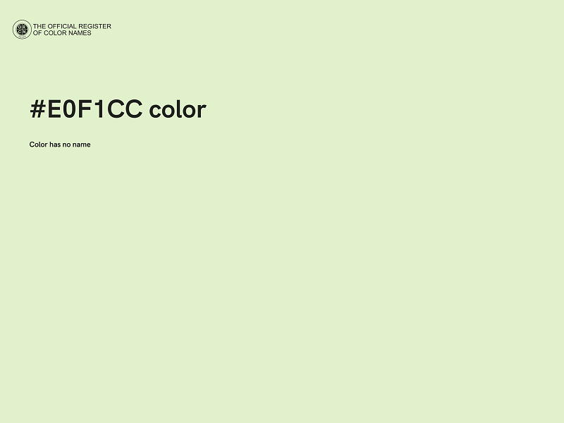 #E0F1CC color image