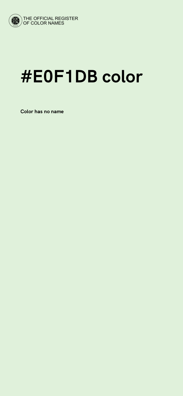 #E0F1DB color image