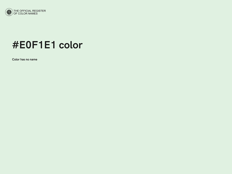 #E0F1E1 color image