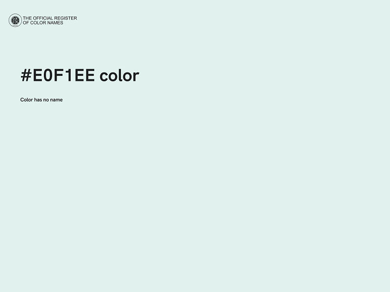 #E0F1EE color image