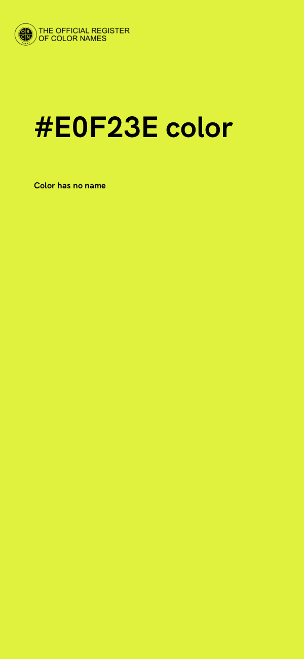 #E0F23E color image