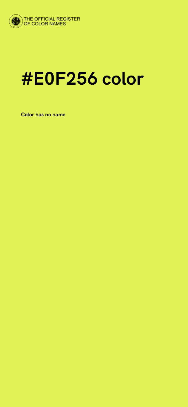 #E0F256 color image