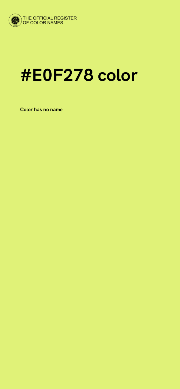 #E0F278 color image