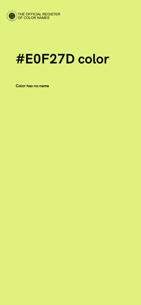 #E0F27D color image