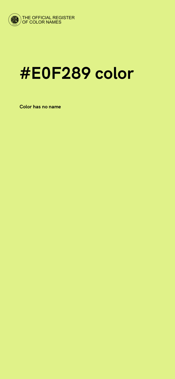#E0F289 color image