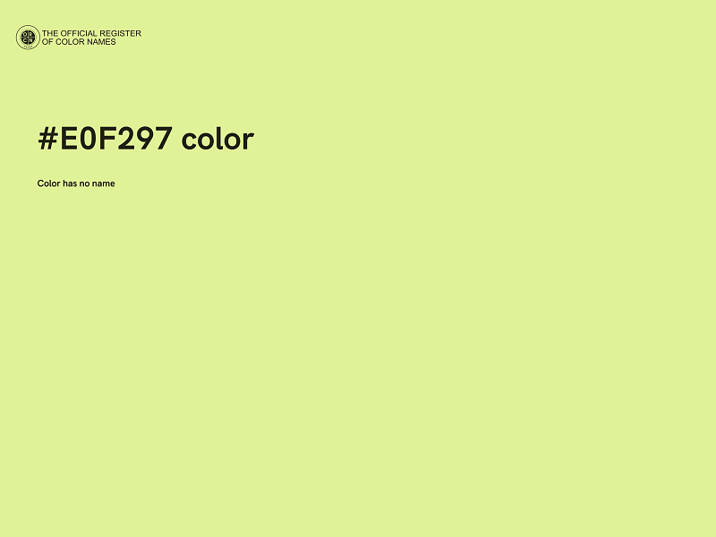 #E0F297 color image