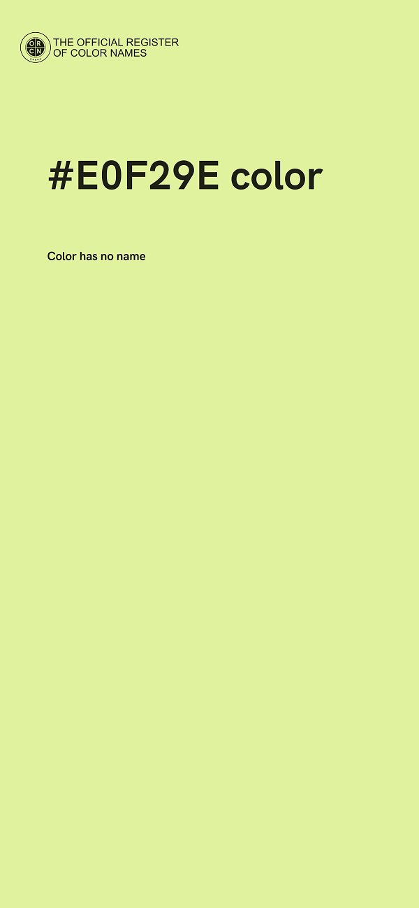 #E0F29E color image