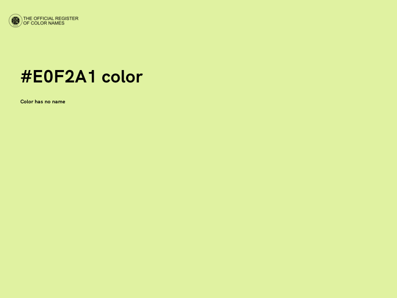#E0F2A1 color image