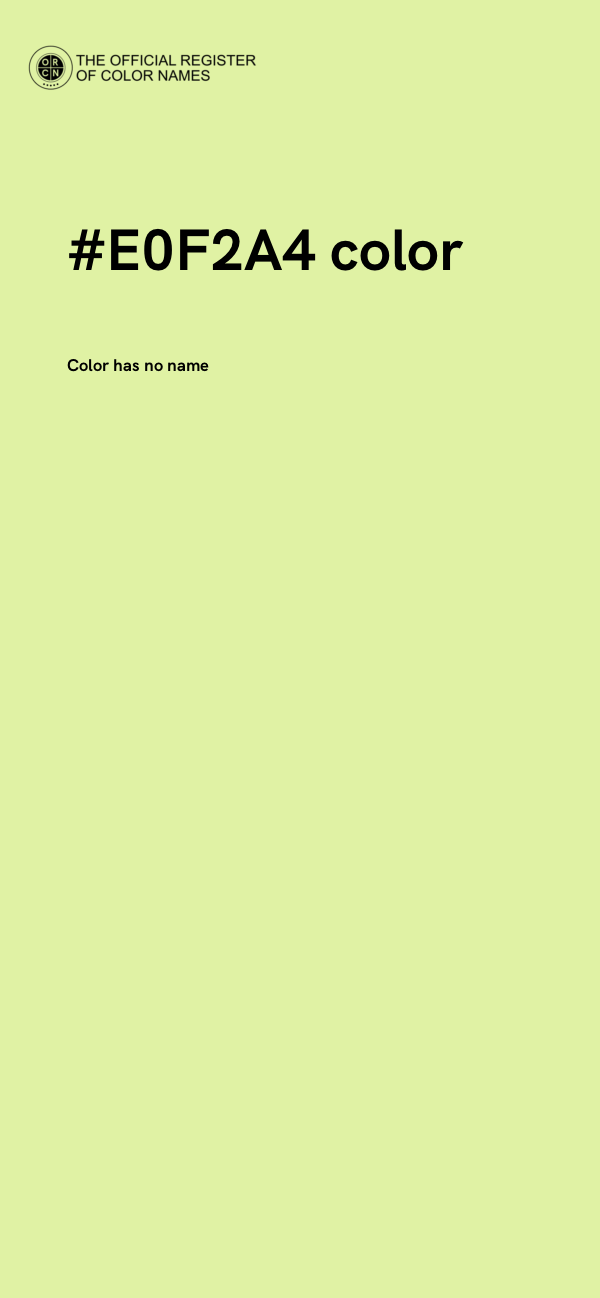 #E0F2A4 color image