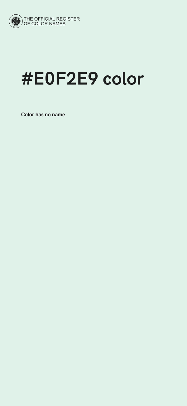 #E0F2E9 color image