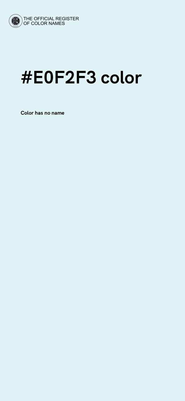 #E0F2F3 color image