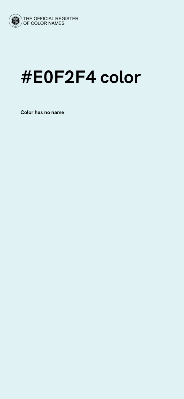 #E0F2F4 color image