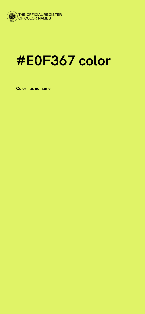 #E0F367 color image