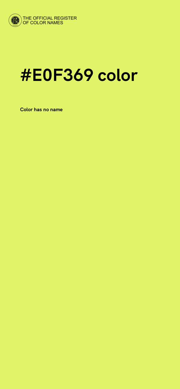 #E0F369 color image