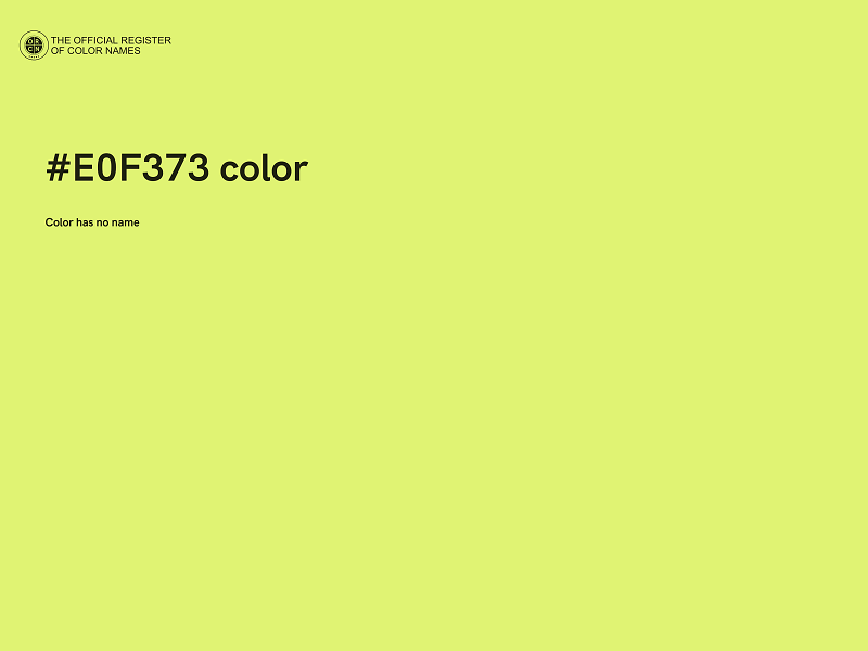 #E0F373 color image