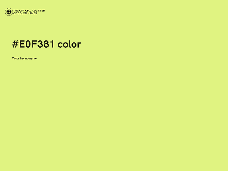 #E0F381 color image