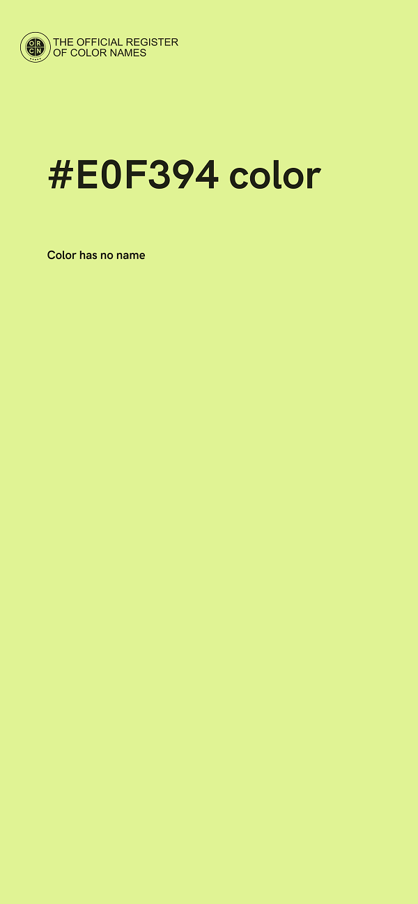 #E0F394 color image