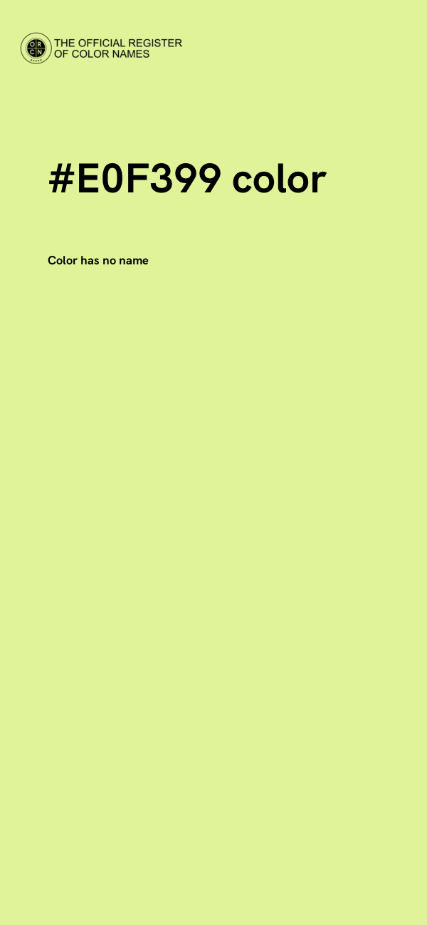 #E0F399 color image