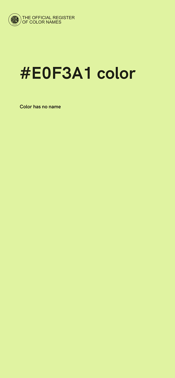 #E0F3A1 color image
