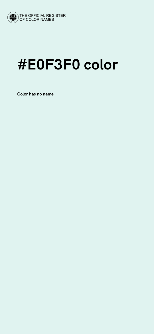 #E0F3F0 color image
