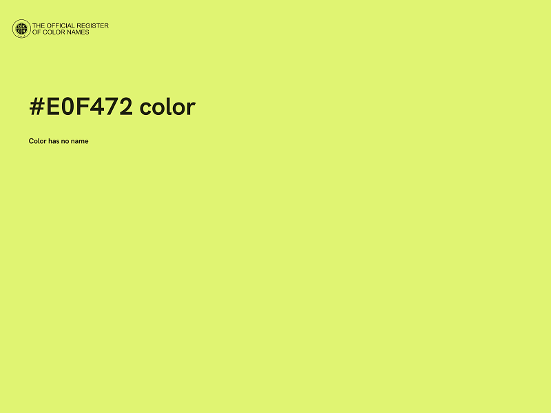 #E0F472 color image
