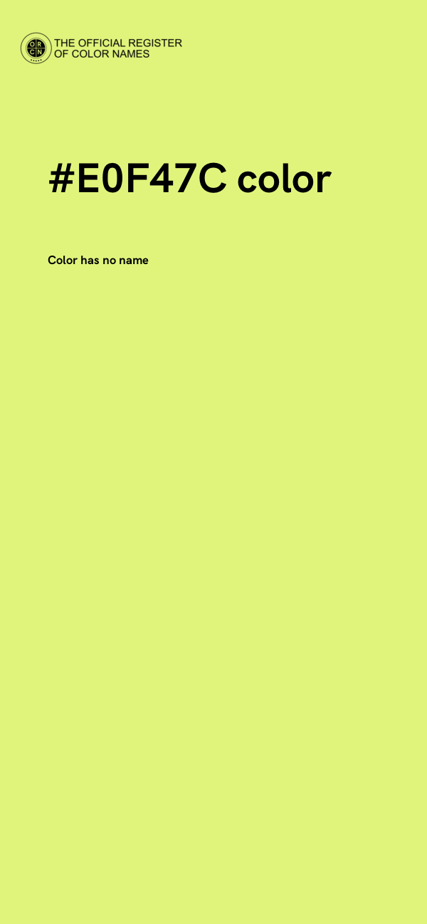 #E0F47C color image