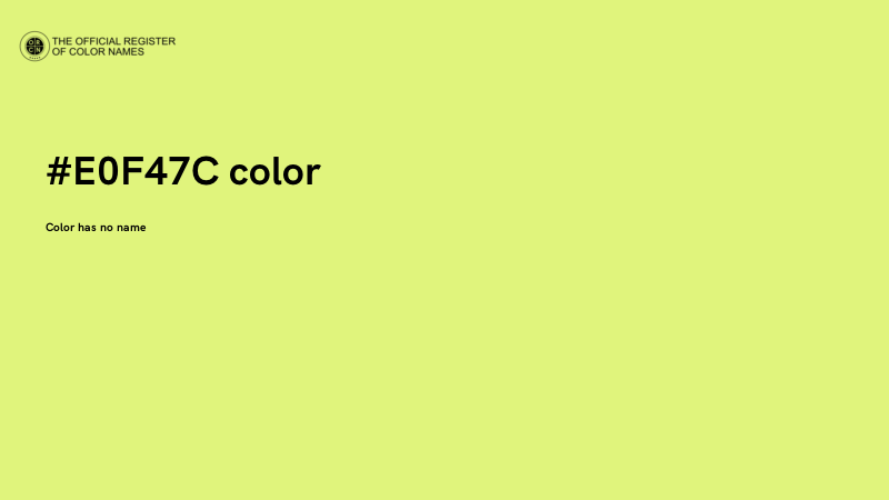 #E0F47C color image