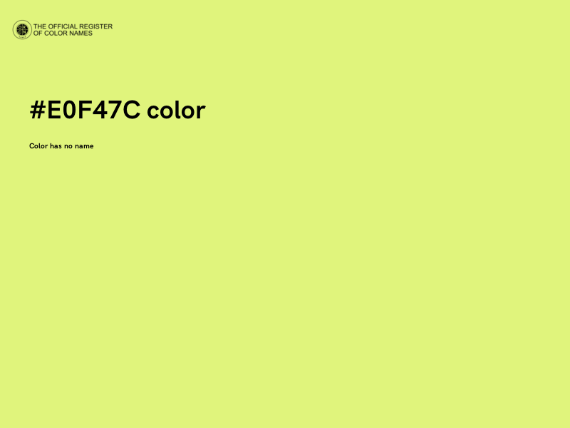 #E0F47C color image