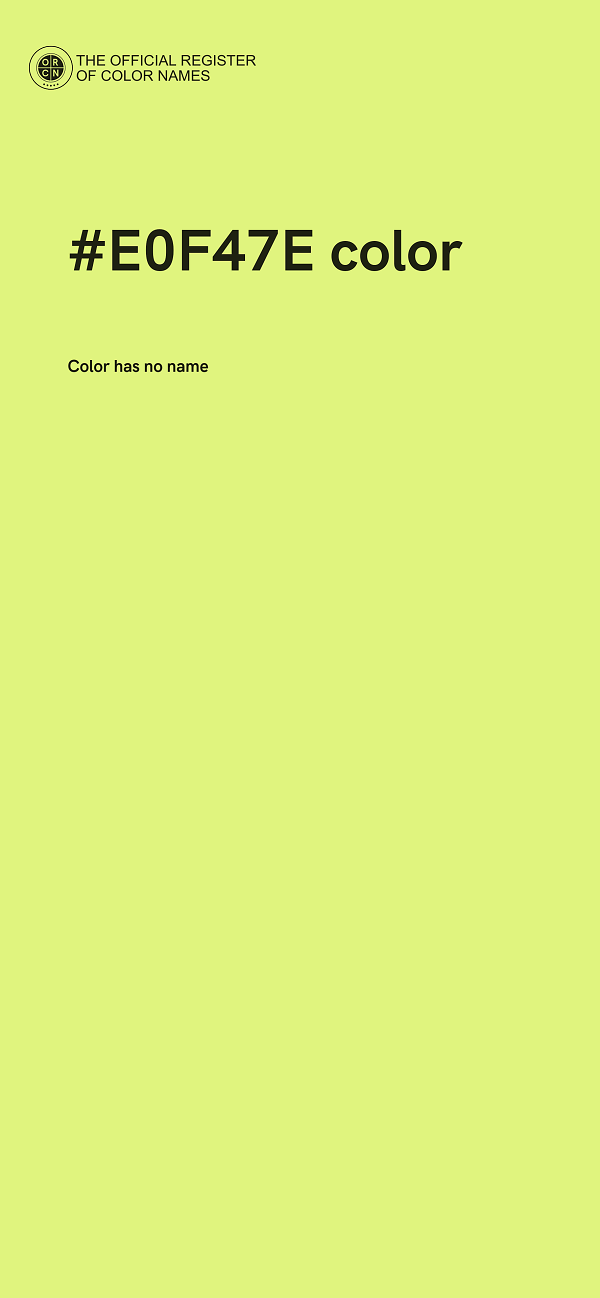 #E0F47E color image