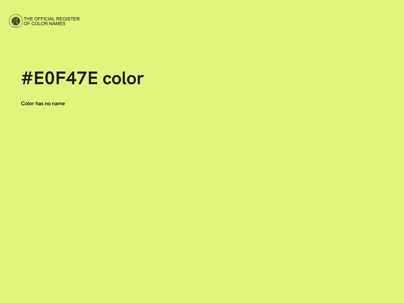 #E0F47E color image