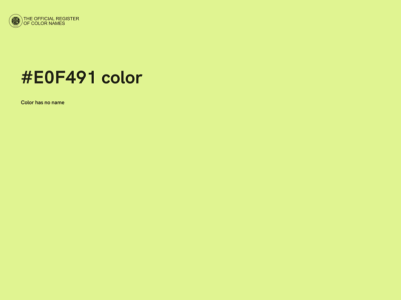 #E0F491 color image