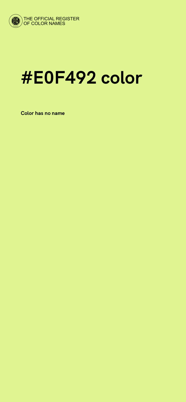 #E0F492 color image