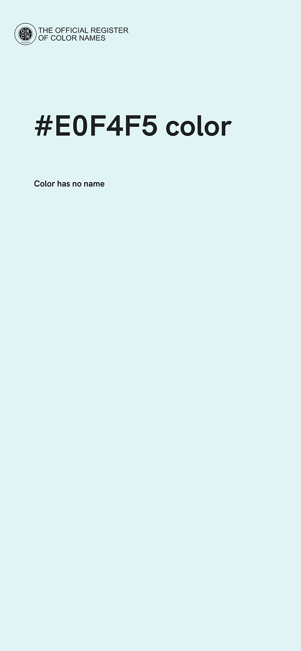#E0F4F5 color image